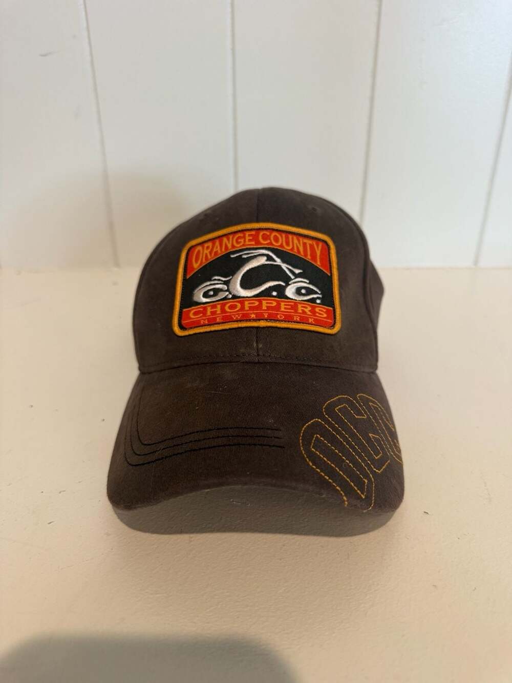 Orange County Choppers OCC Embroidered Brown Baseball Cap